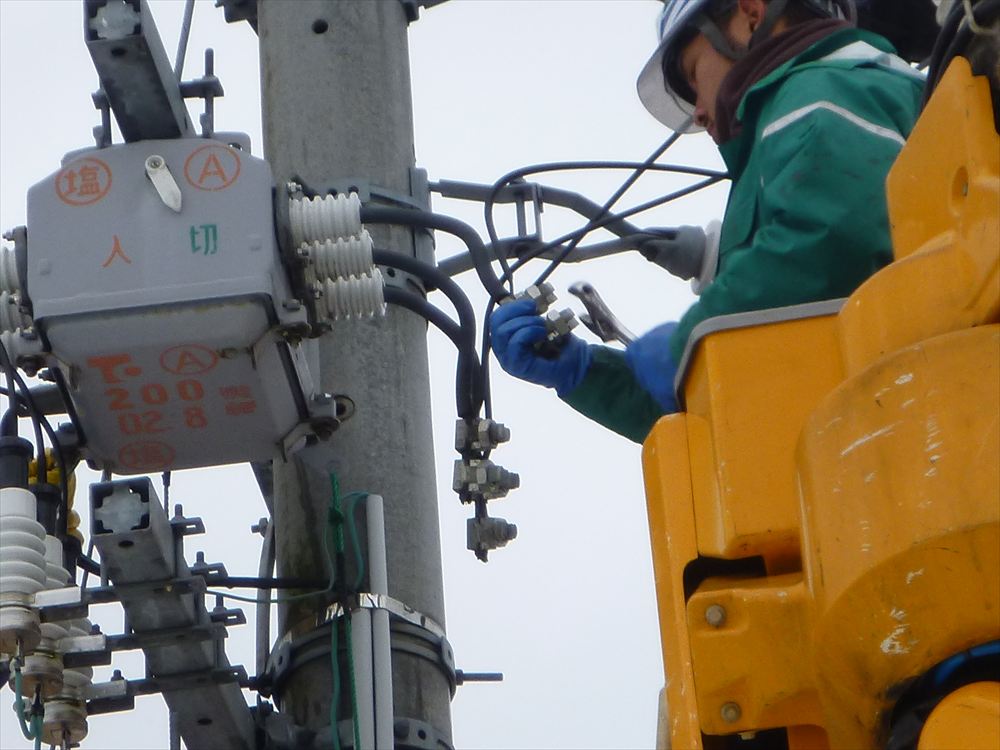 高圧区分開閉器･避雷器取替工事（2016/12月）
