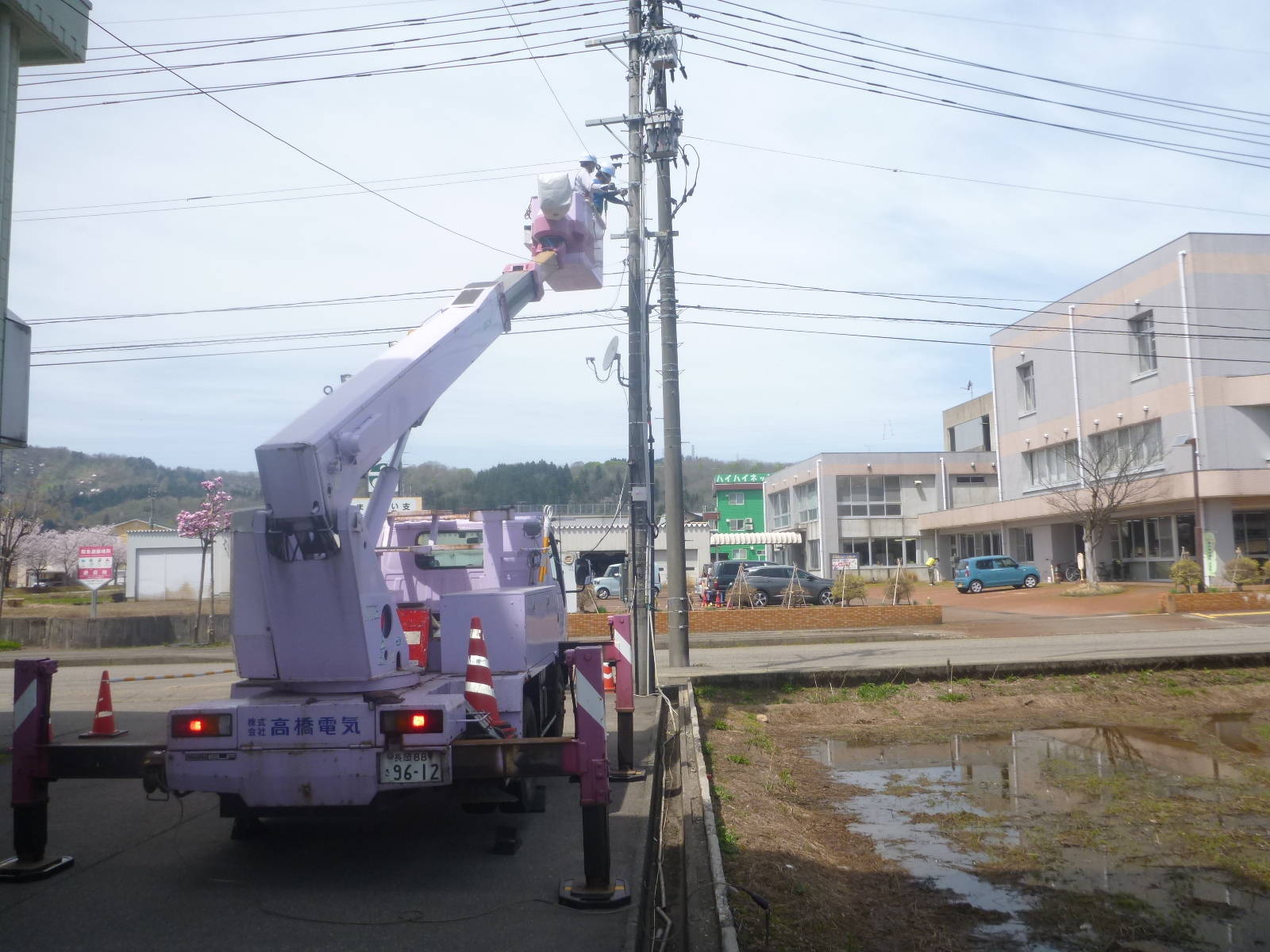 大竹会館　高圧ケーブルルート変更及び更新工事