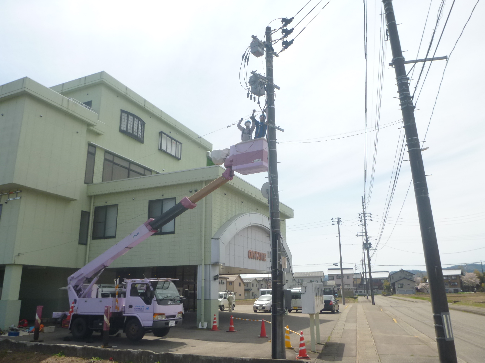 大竹会館　高圧ケーブルルート変更及び更新工事