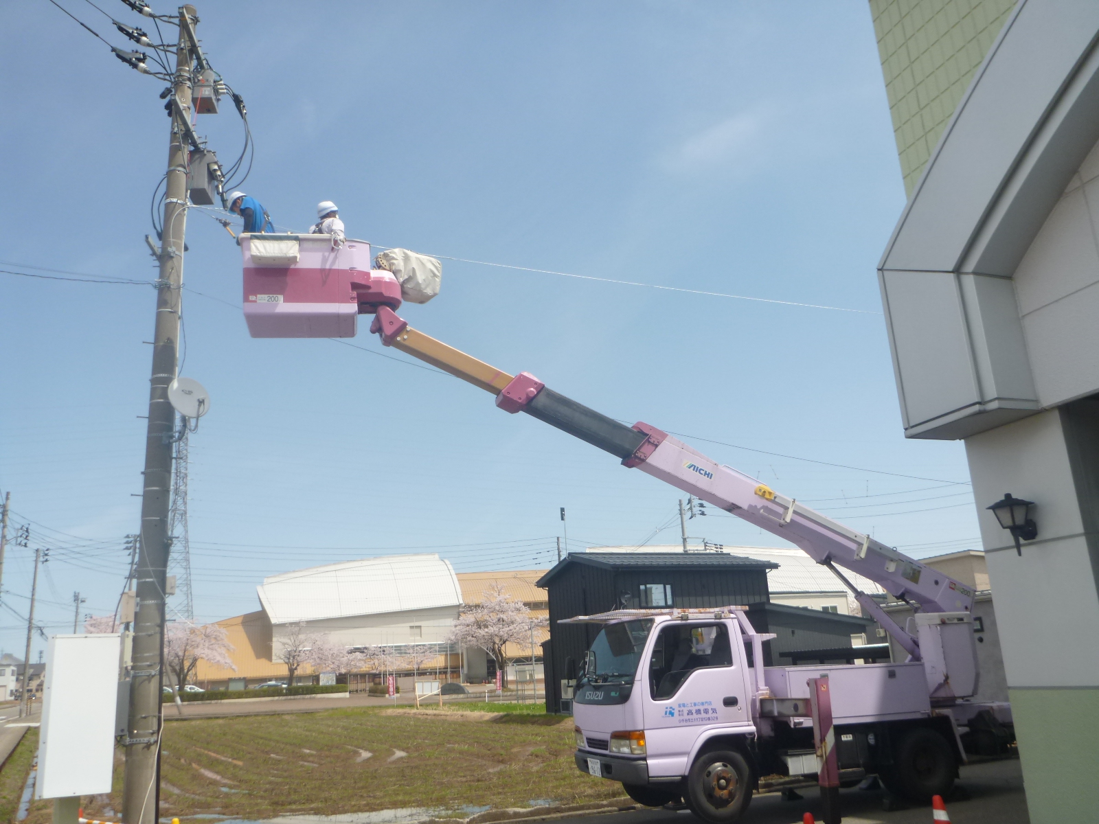 大竹会館　高圧ケーブルルート変更及び更新工事